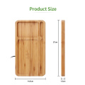 2021 trending eco friendly  wireless bamboo plate qi standard charger 5w 10w 15w